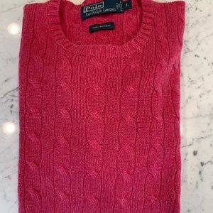 Mens Polo Ralph Lauren Cashmere Cableknit Sweater